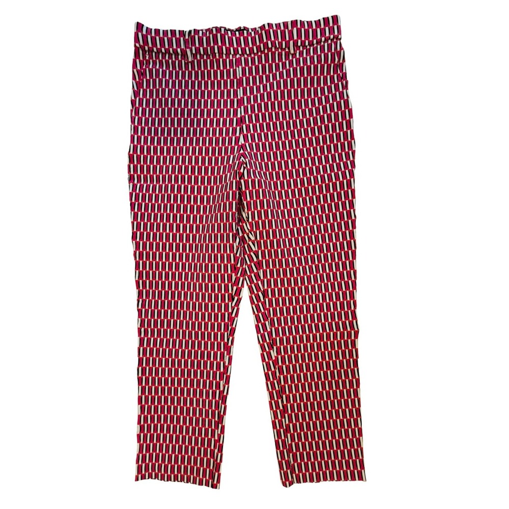 Jules and Leopold Womens Pants Size M Pink Geometric Print